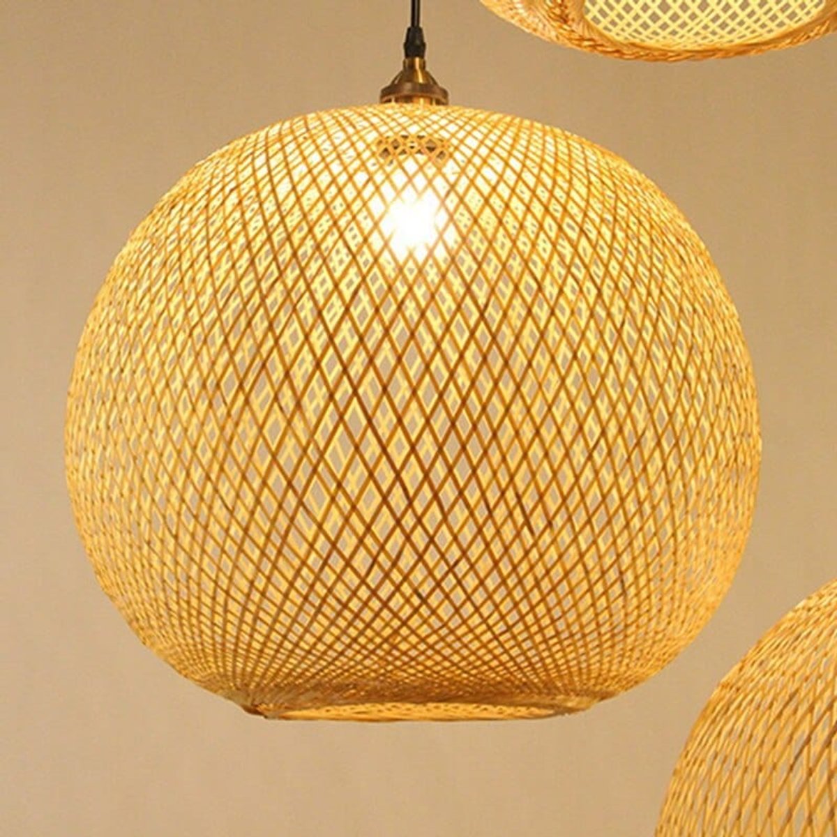 Suspension Boule Bambou