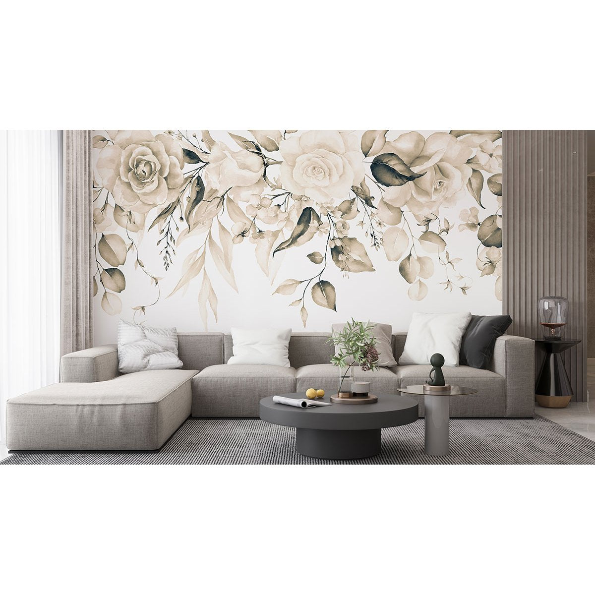 Papier peint panoramique - Fleurs