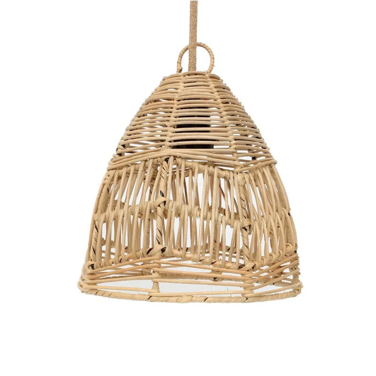 Suspension Rotin Cloche