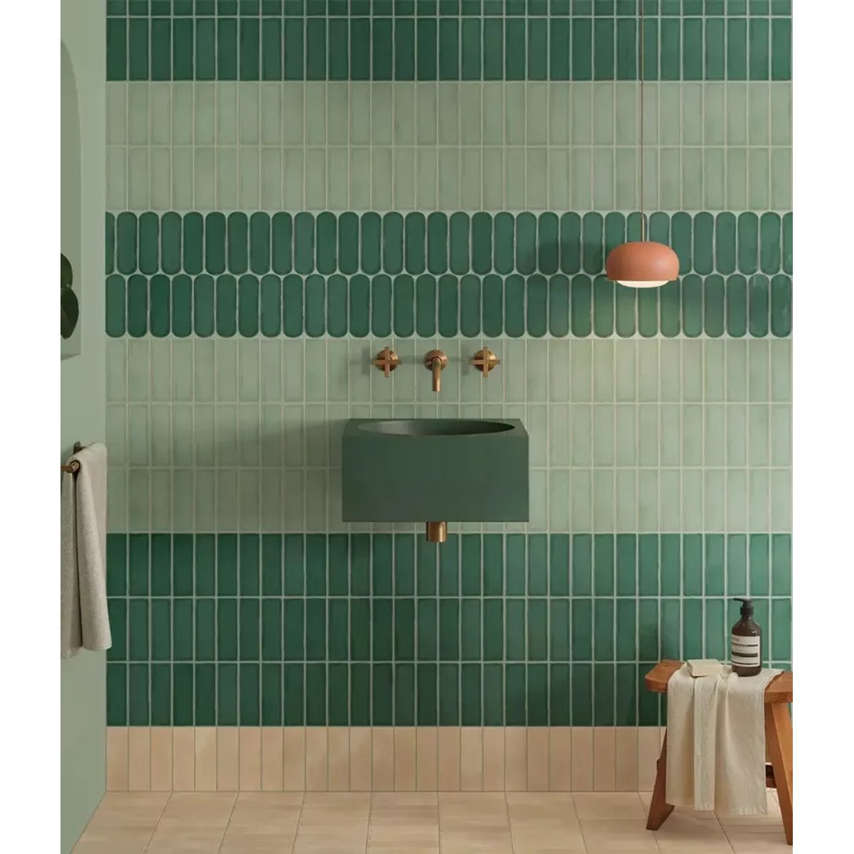 Carrelage Zellige Vert Foncé CASABLANCA Basil
