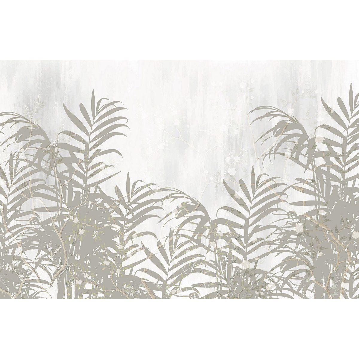 Papier peint panoramique - Feuilles tropicales