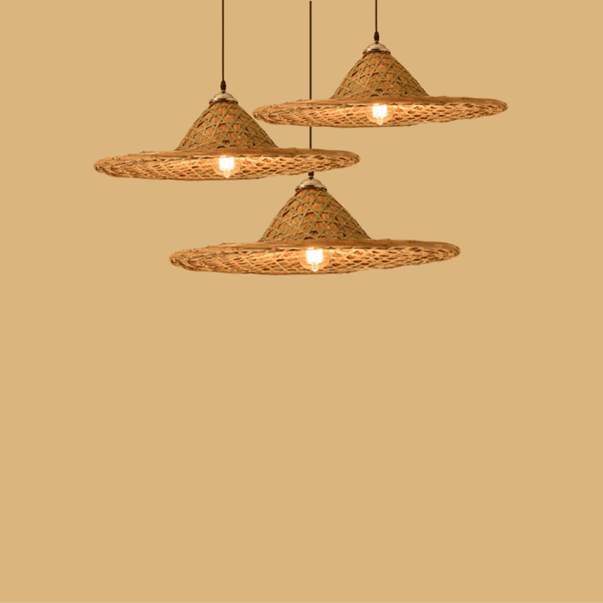 Suspension Ombrelle Bambou