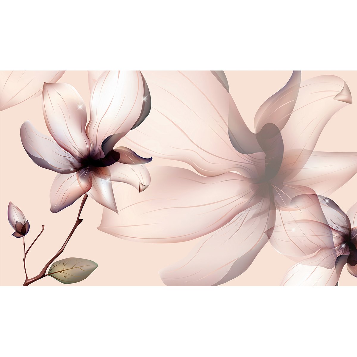 Papier peint panoramique - Fleurs