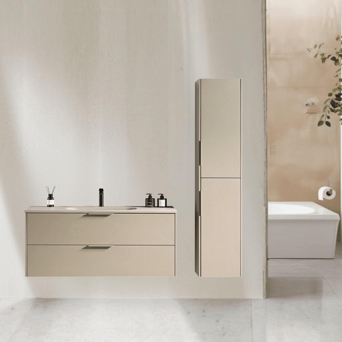 Ensemble de salle de bain lichen 120 cm Aquamila