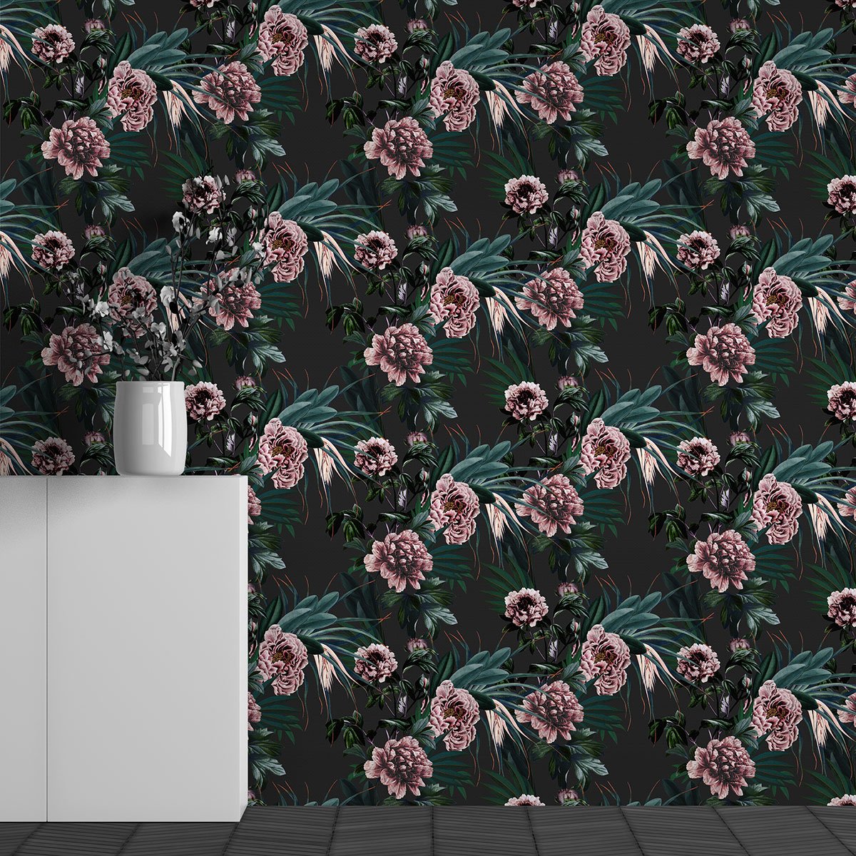 Papier peint panoramique - Motif Fleurs