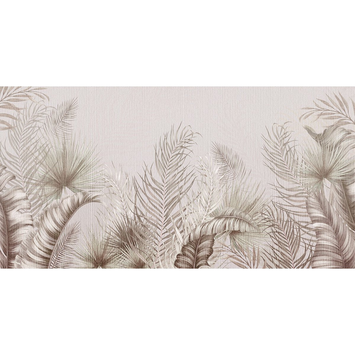 Papier peint panoramique - Feuilles Tropicales