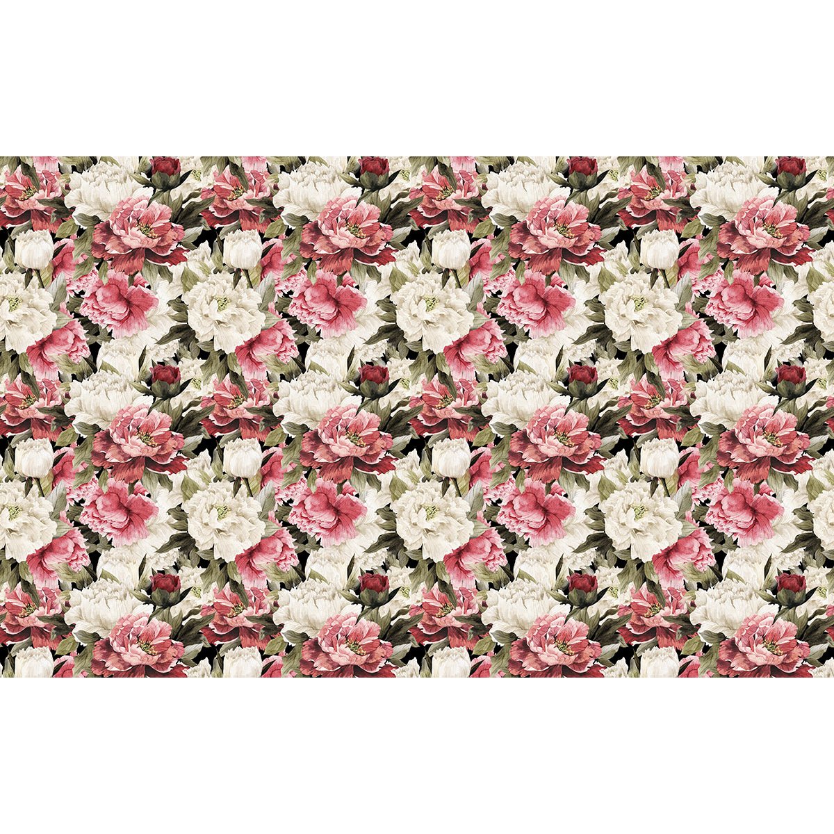 Papier peint panoramique - Motif Fleurs