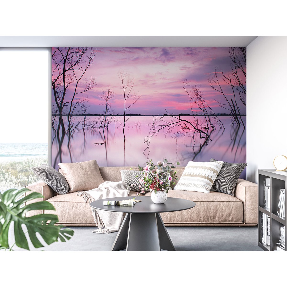 Papier peint panoramique - Couché de soleil