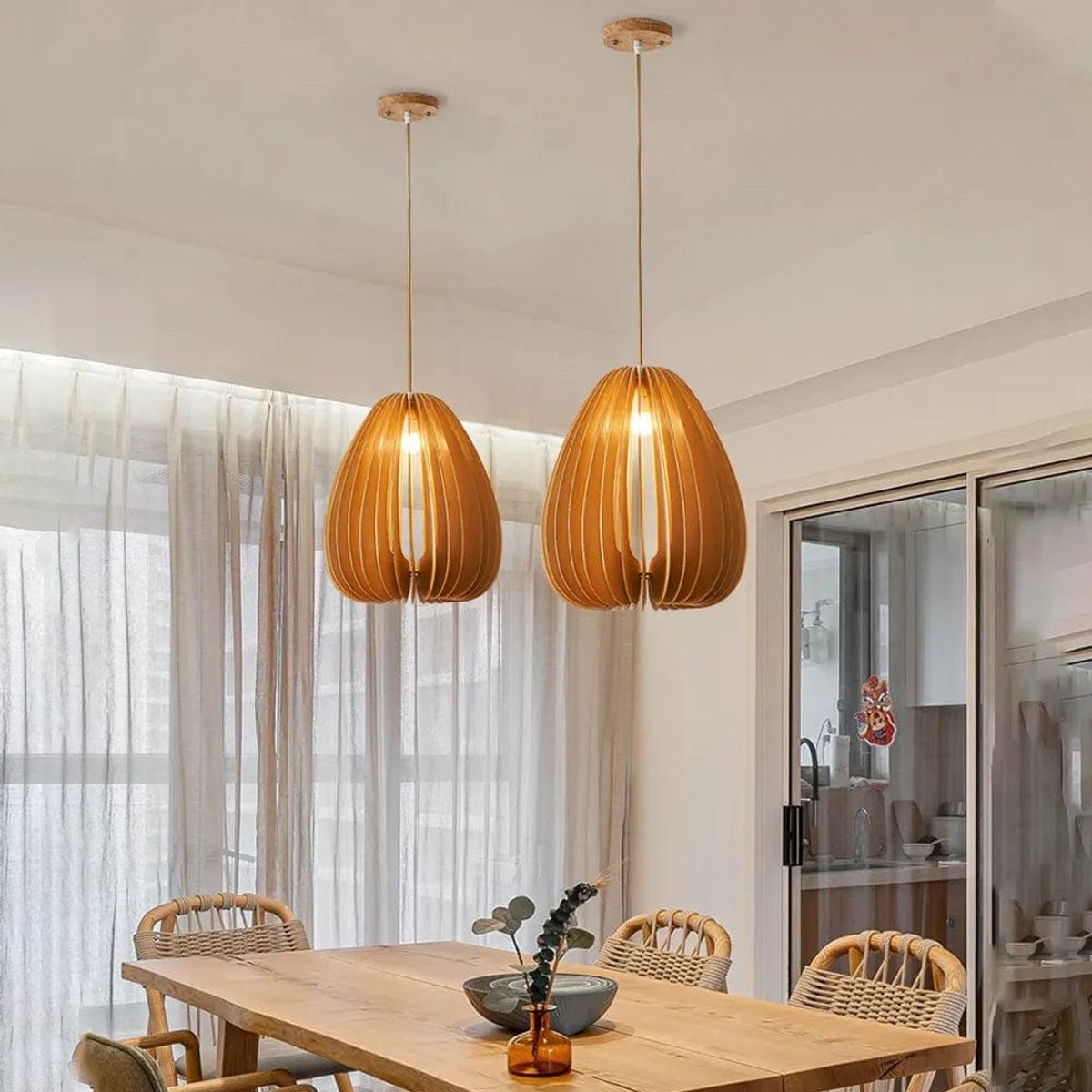 Suspension Luminaire Bois Scandinave