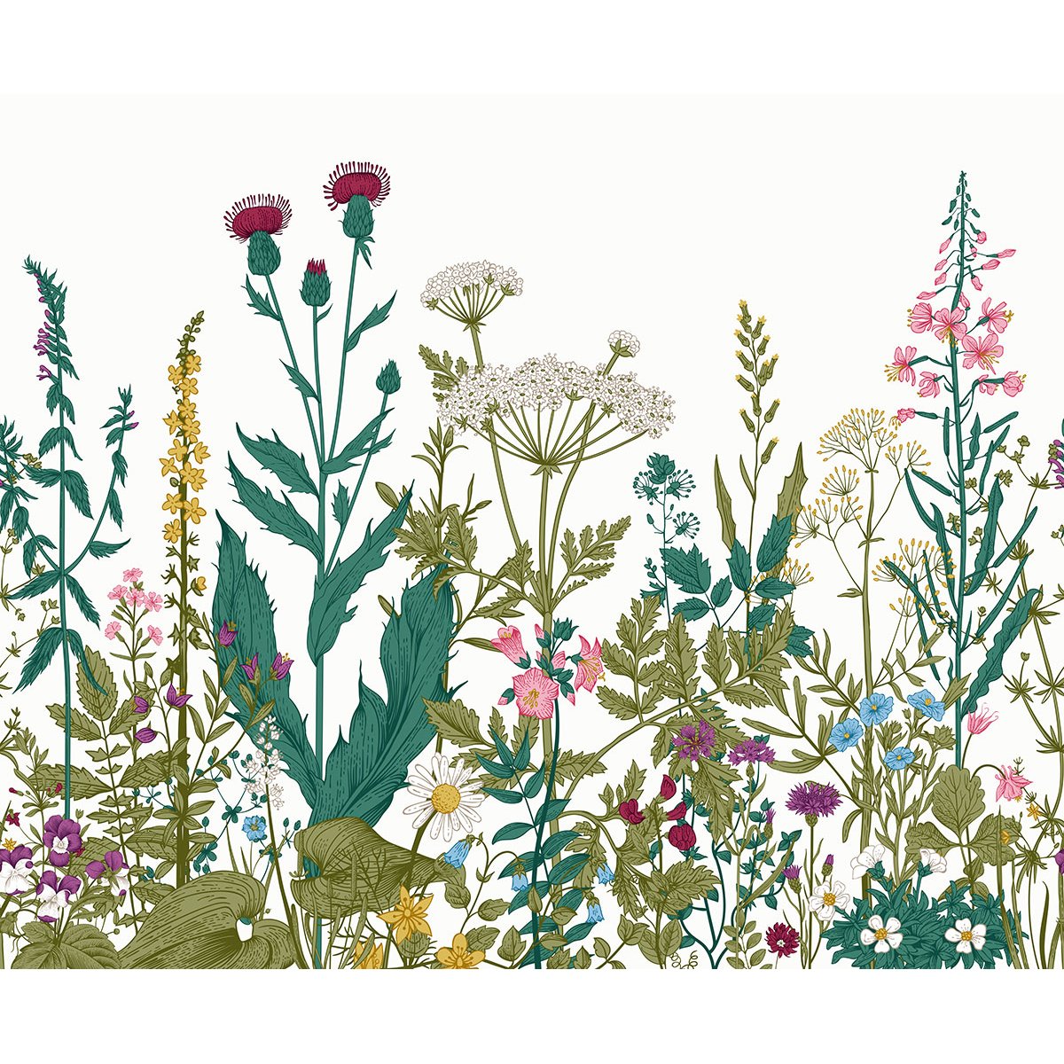 Papier peint panoramique - Fleurs
