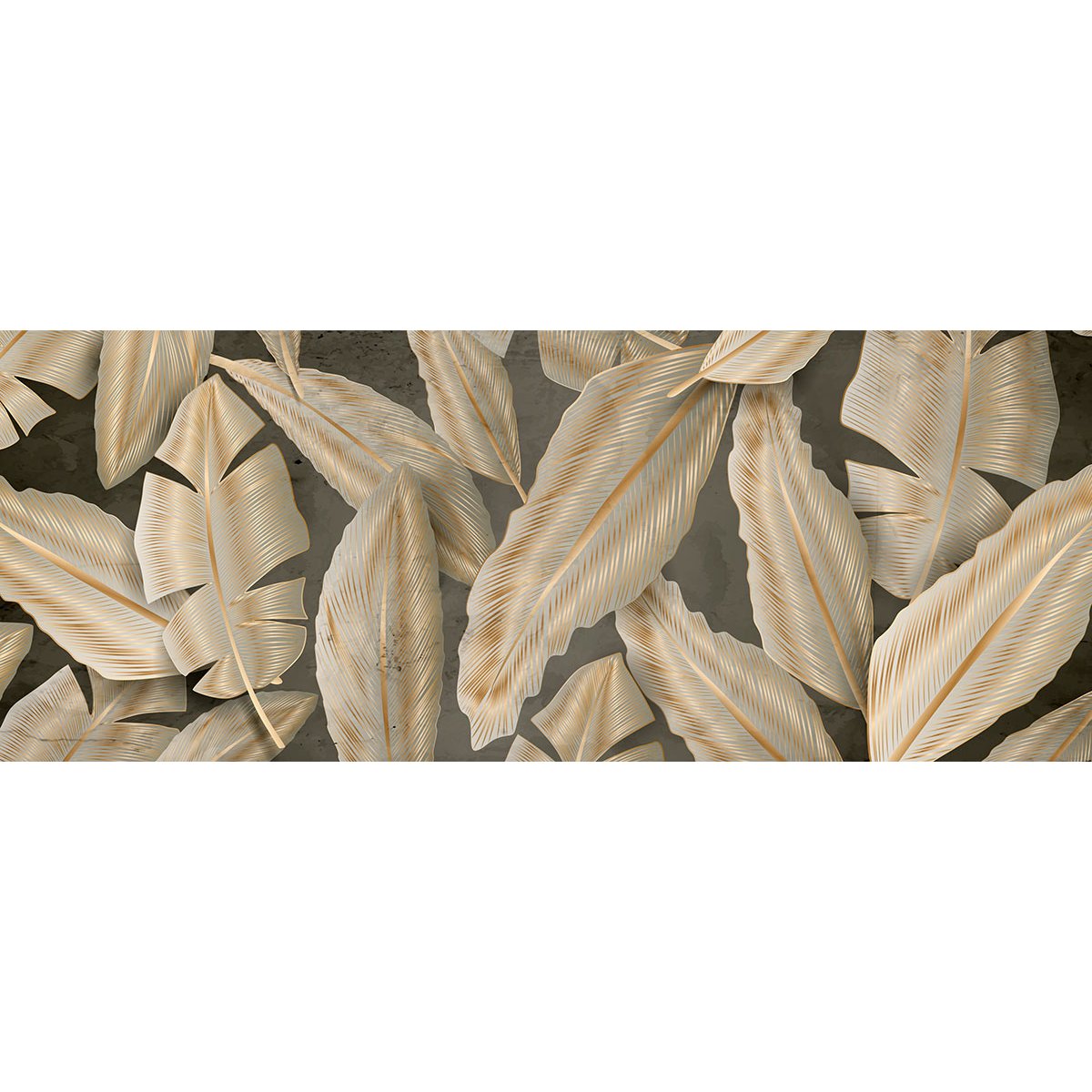 Papier peint panoramique - Feuilles tropicales