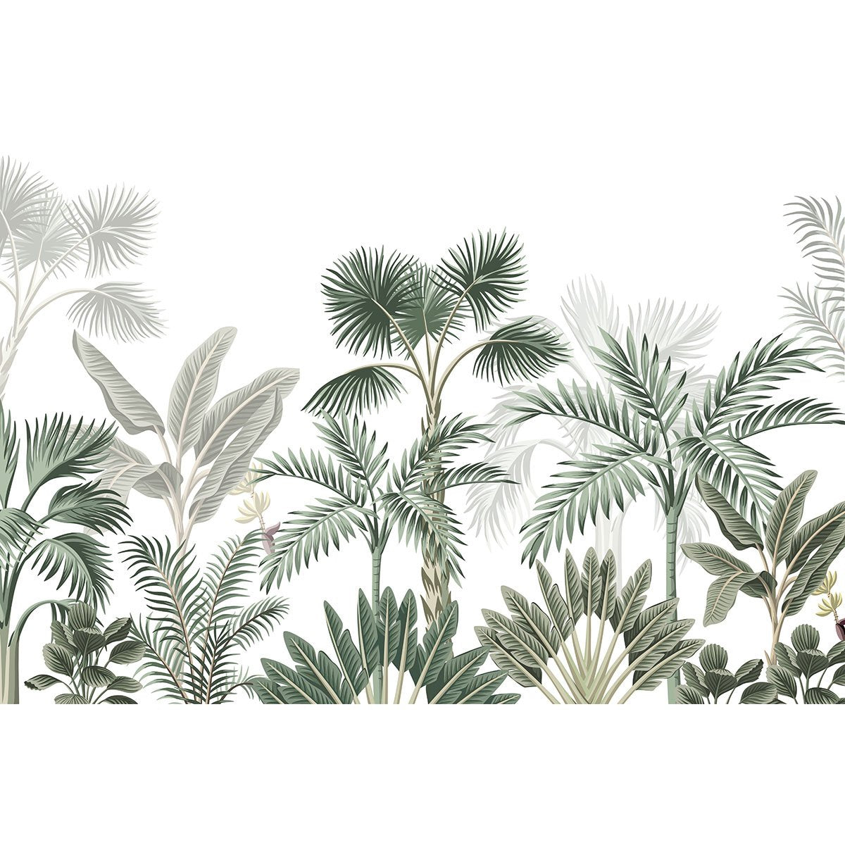Papier peint panoramique - Plantes tropicales