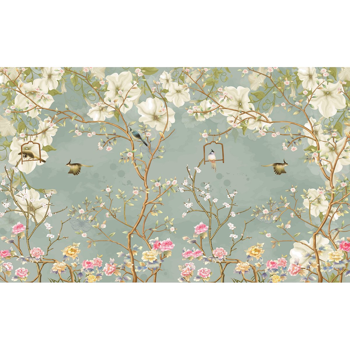 Papier peint panoramique - Fleurs