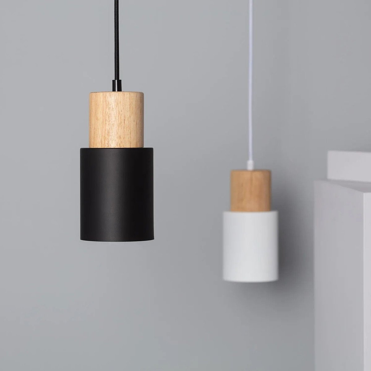 Suspension Bois et Métal