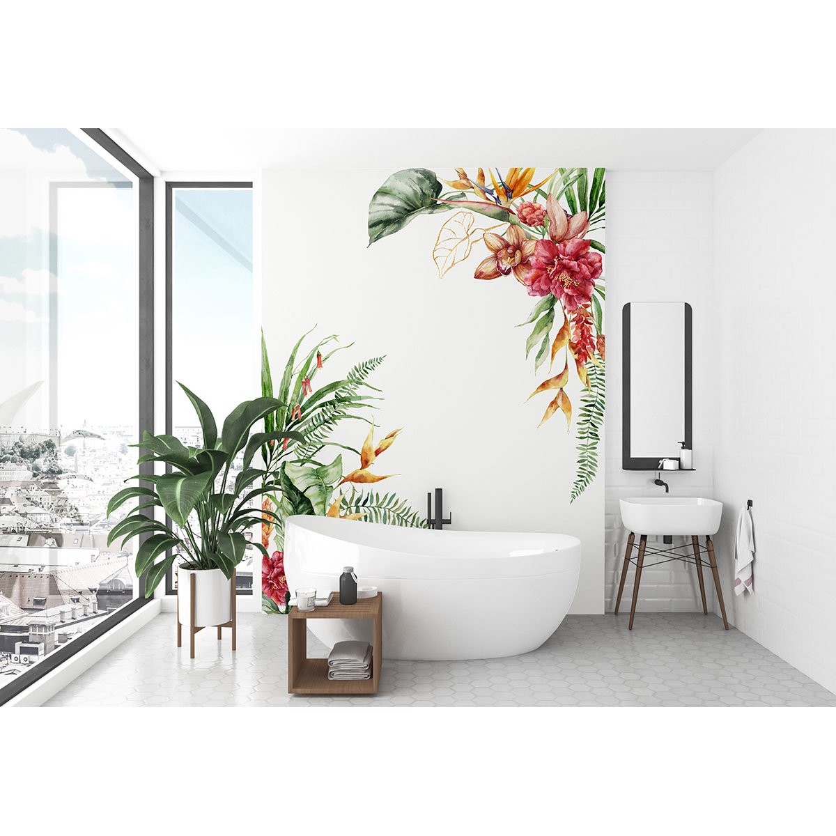 Papier peint panoramique - Fleurs