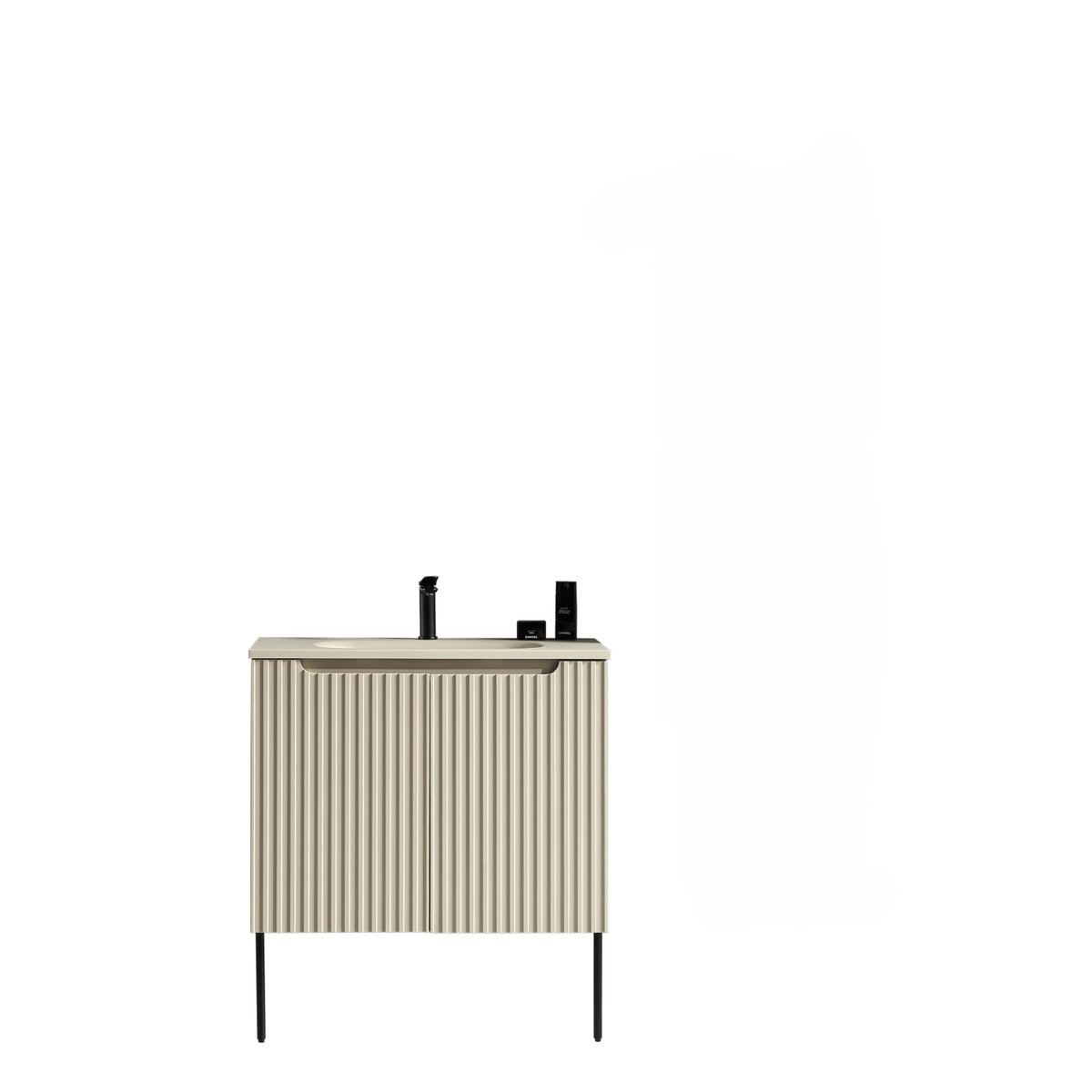 Ensemble de salle de bain 80 cm amande Aquavenus
