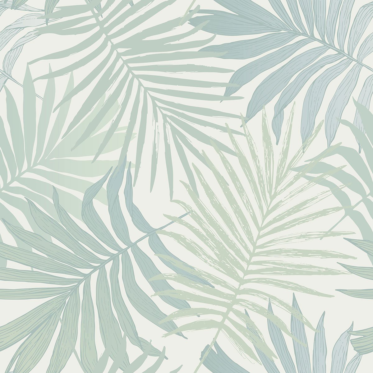 Papier peint panoramique - Feuilles tropicales