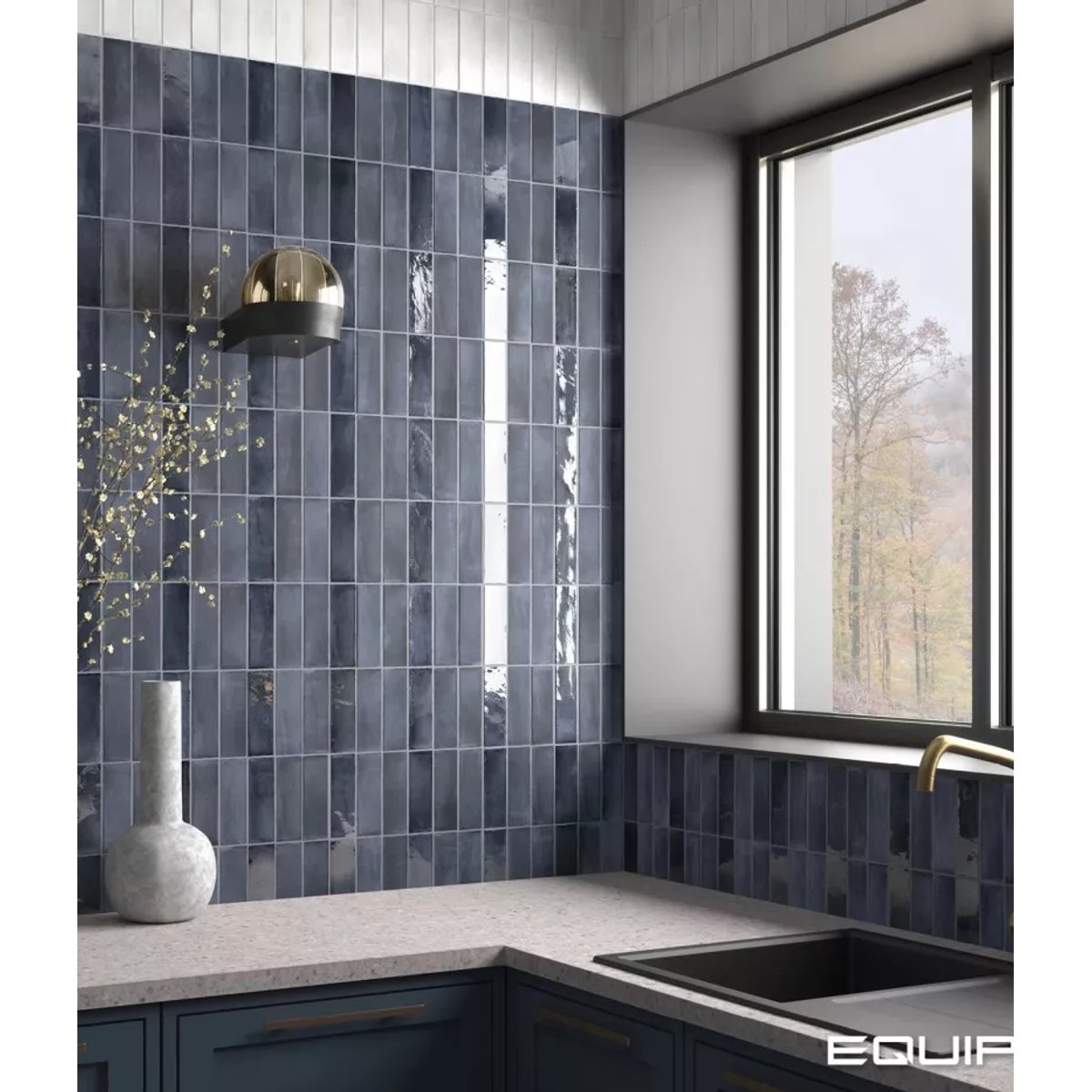 Carrelage Zellige Bleu Nuit COLO Gloss blue night