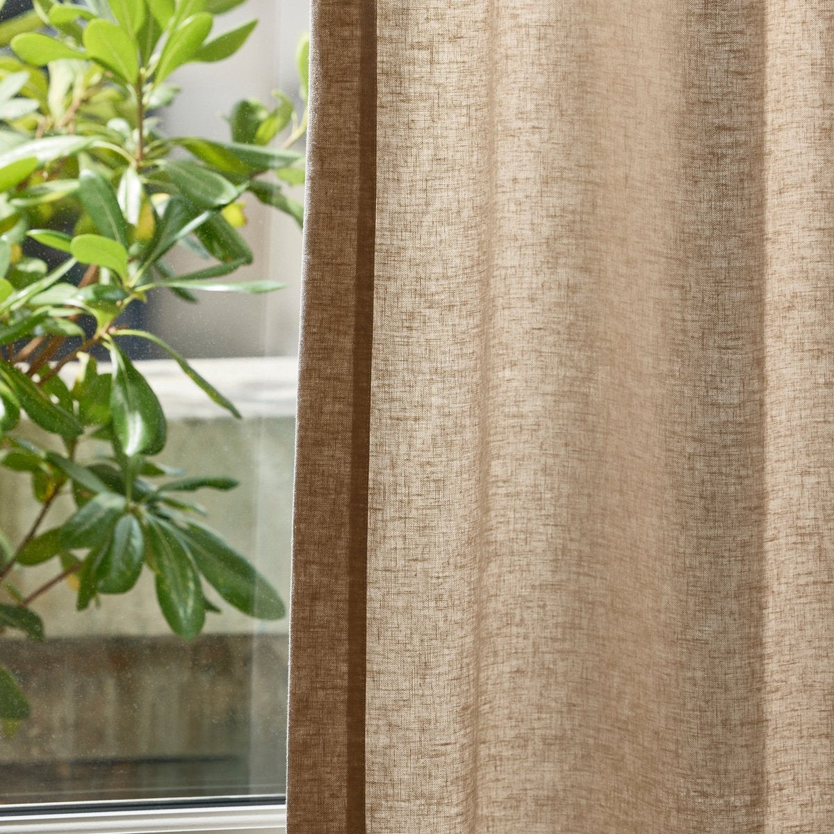 Rideau panneau LEOLINO beige minéral