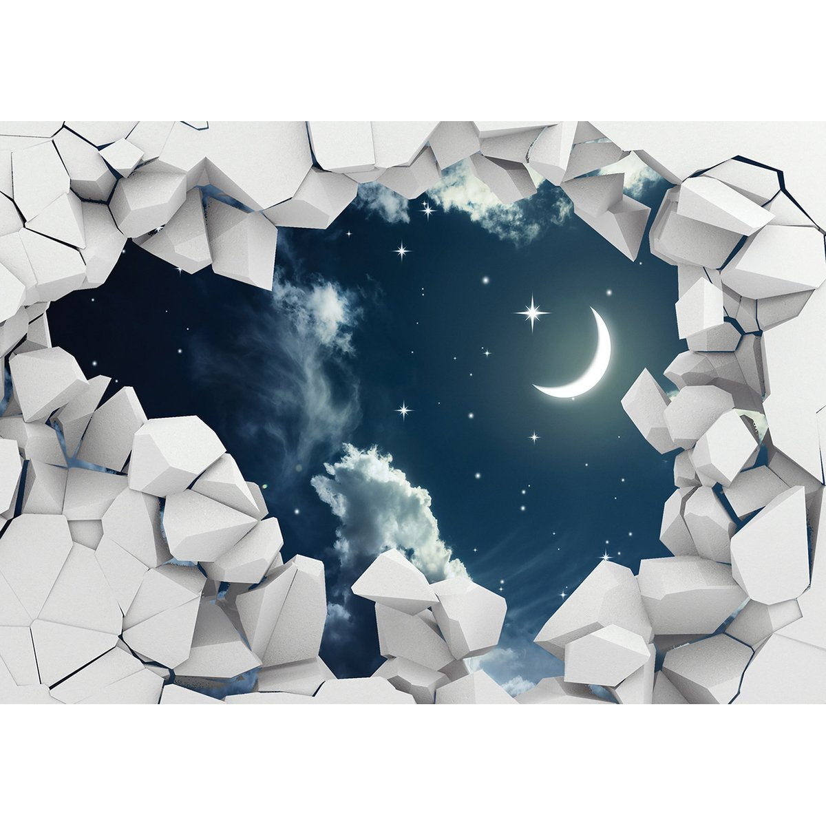 Papier peint panoramique Enfants - Ciel Lune