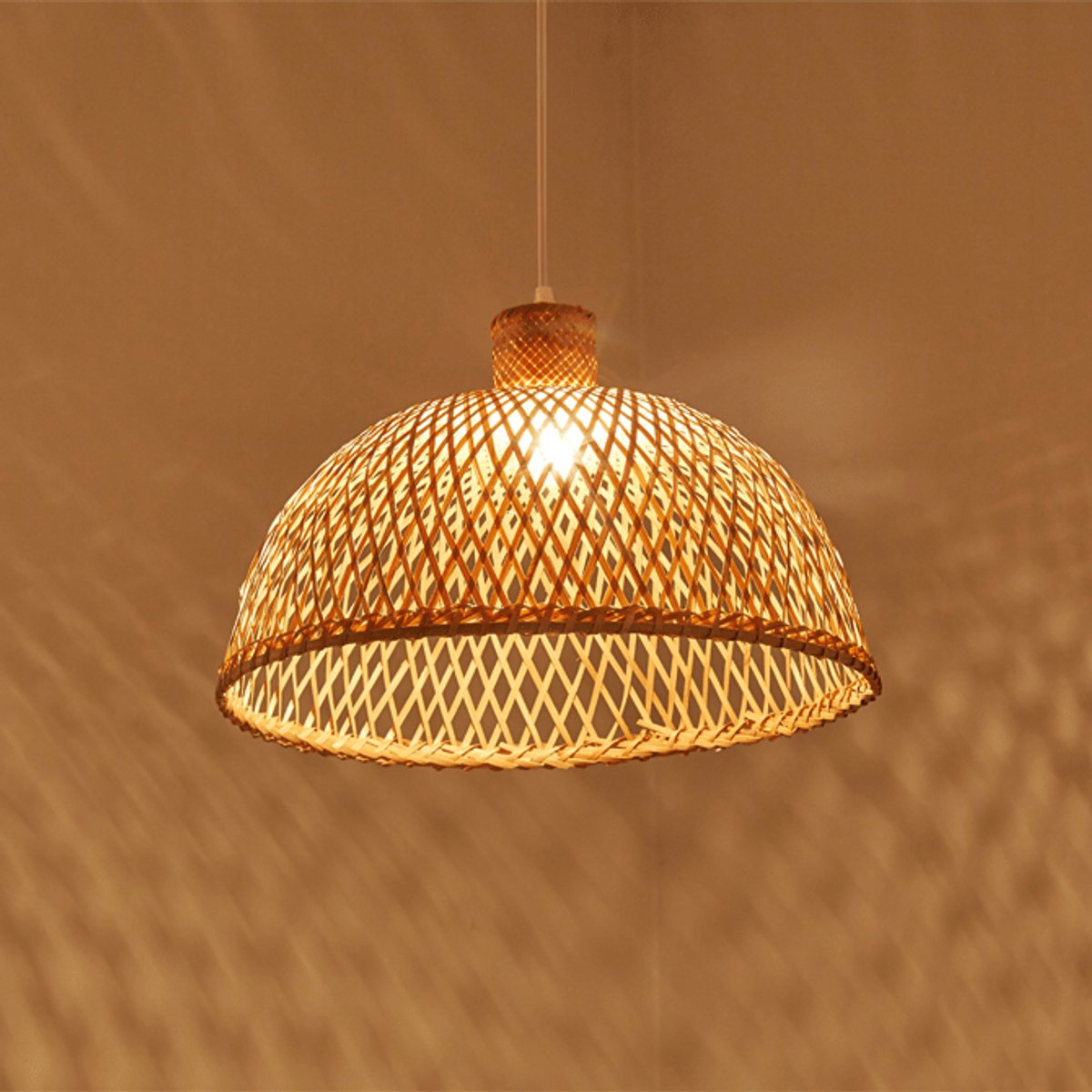 Suspension Bambou Rotin