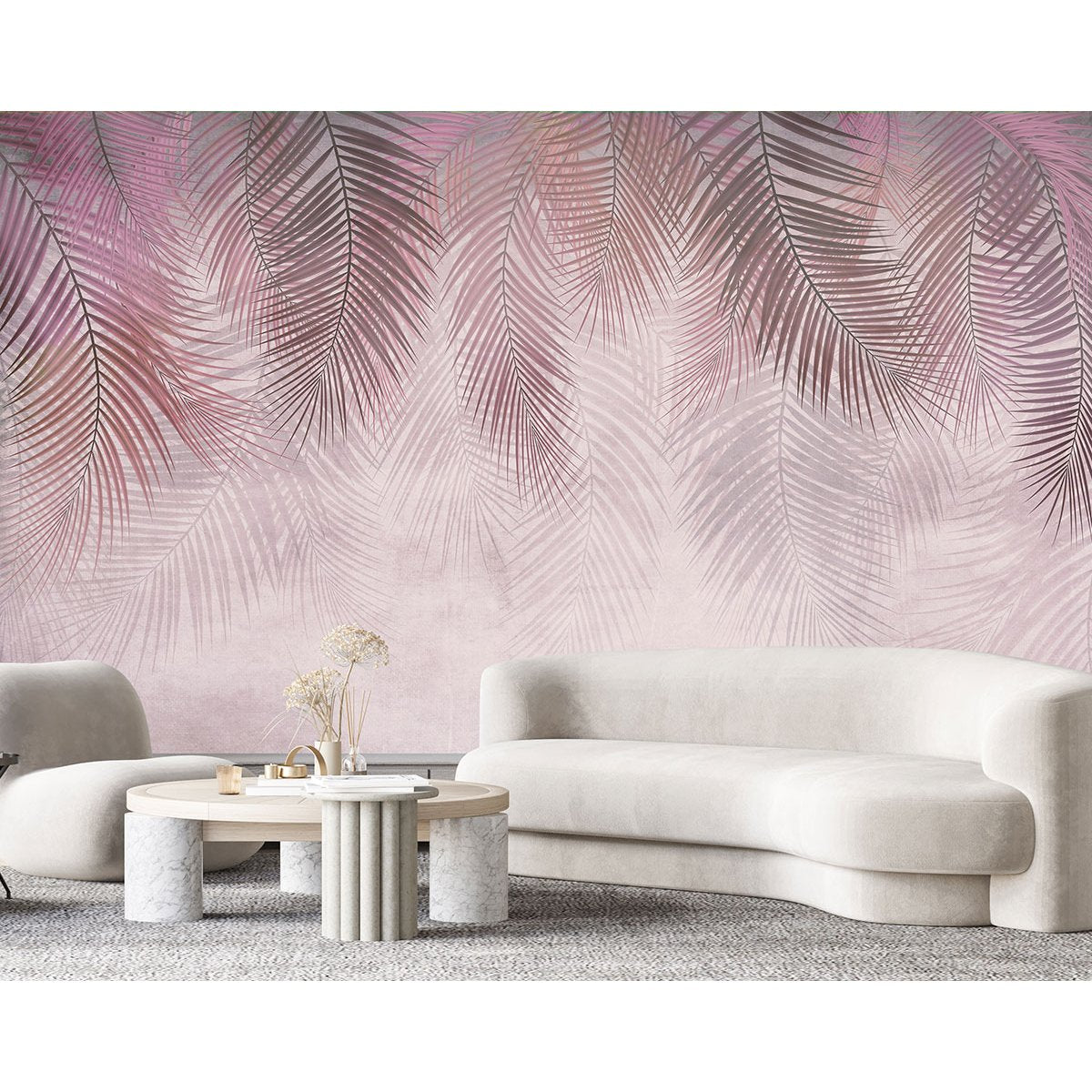 Papier peint panoramique - Feuilles tropicales