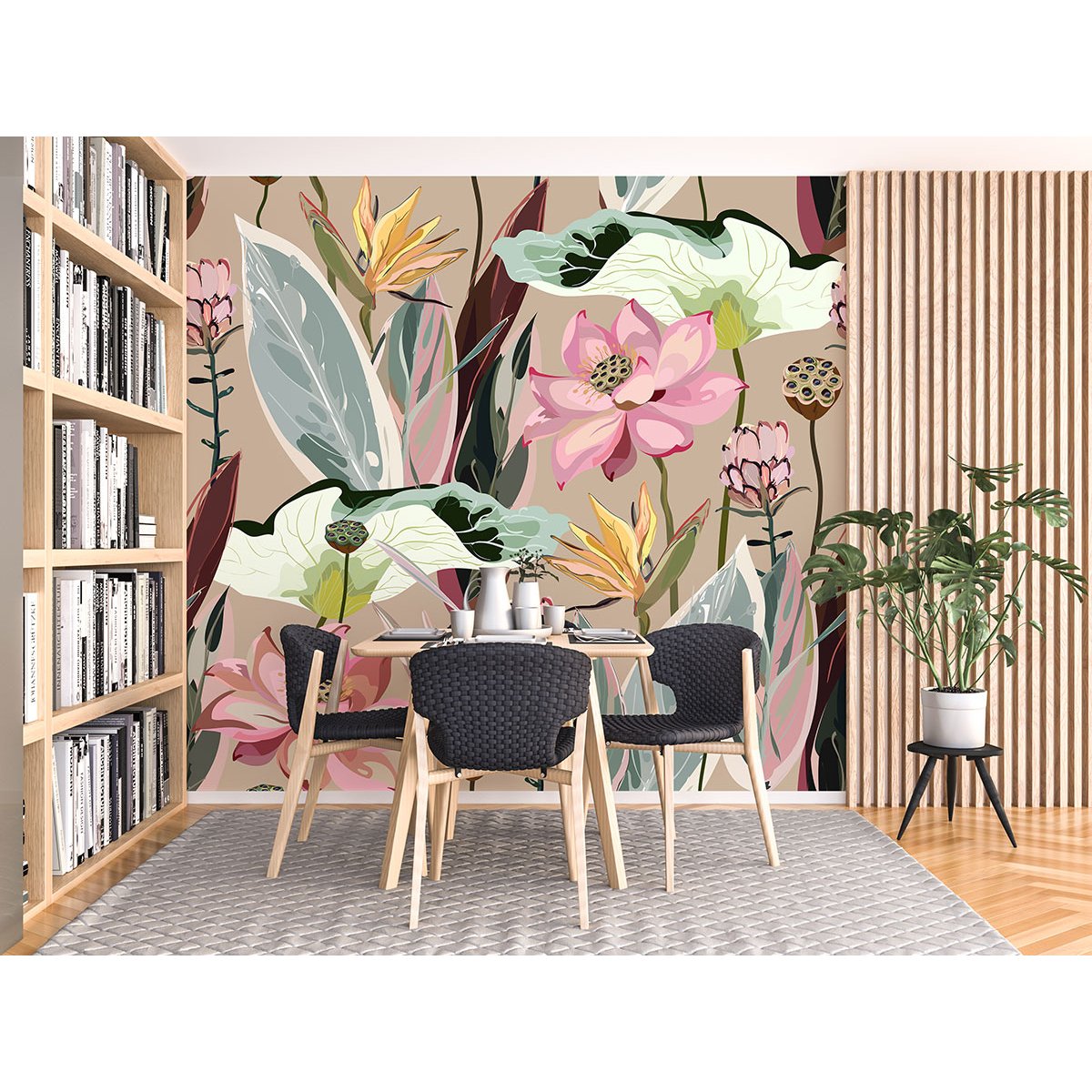 Papier peint panoramique - Fleurs