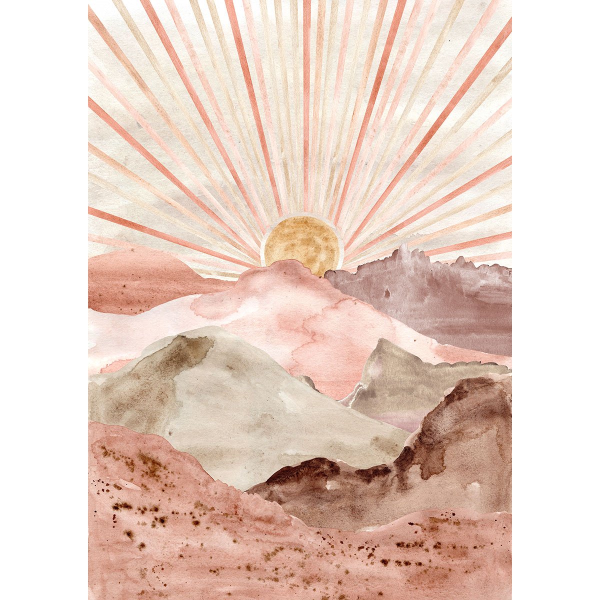 Papier peint panoramique - Soleil Boho
