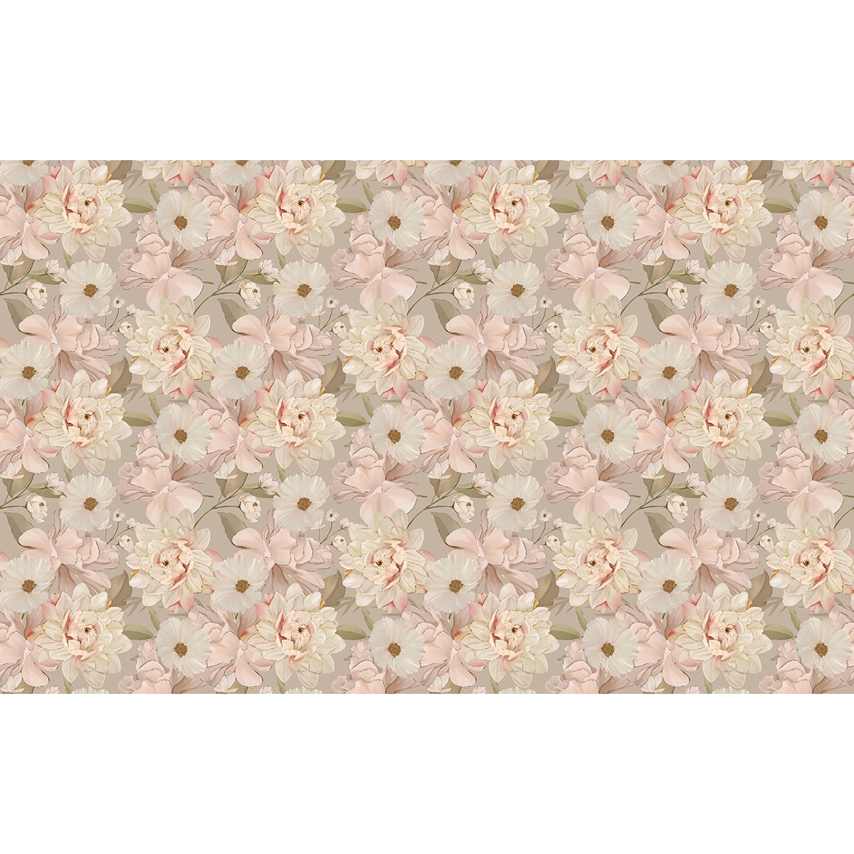 Papier peint panoramique - Motif Fleurs