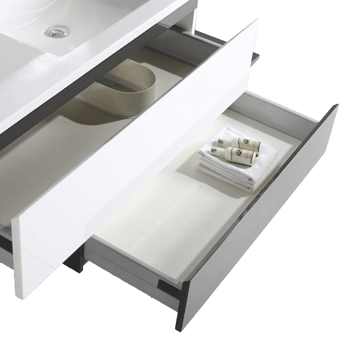 Meuble 100 cm chêne clair Aqualinea