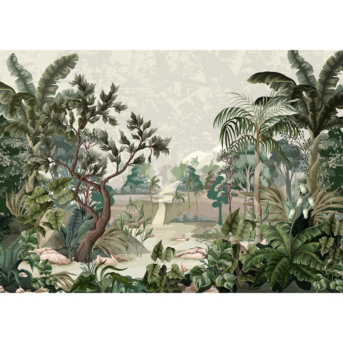 Papier peint panoramique - Forêt tropicale