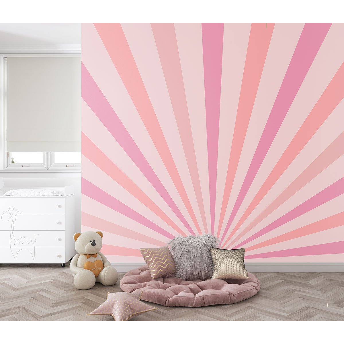 Papier peint panoramique Enfants - Rayons de Soleil Boho