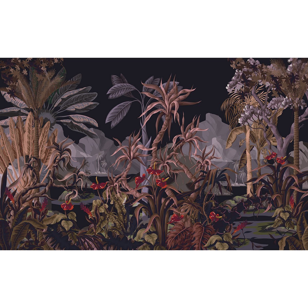 Papier peint panoramique - Forêt tropicale