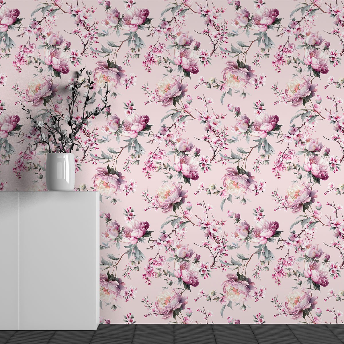 Papier peint panoramique - Motif Fleurs