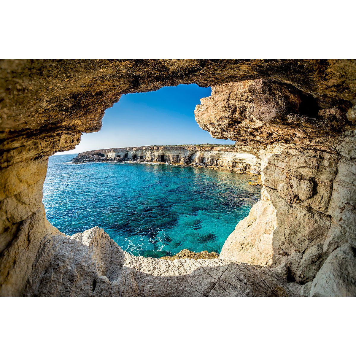 Papier peint panoramique - Grotte Vue Mer