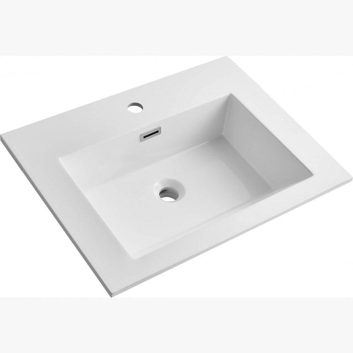 Meuble avec vasque 80 cm chêne californien brun Aquadoli