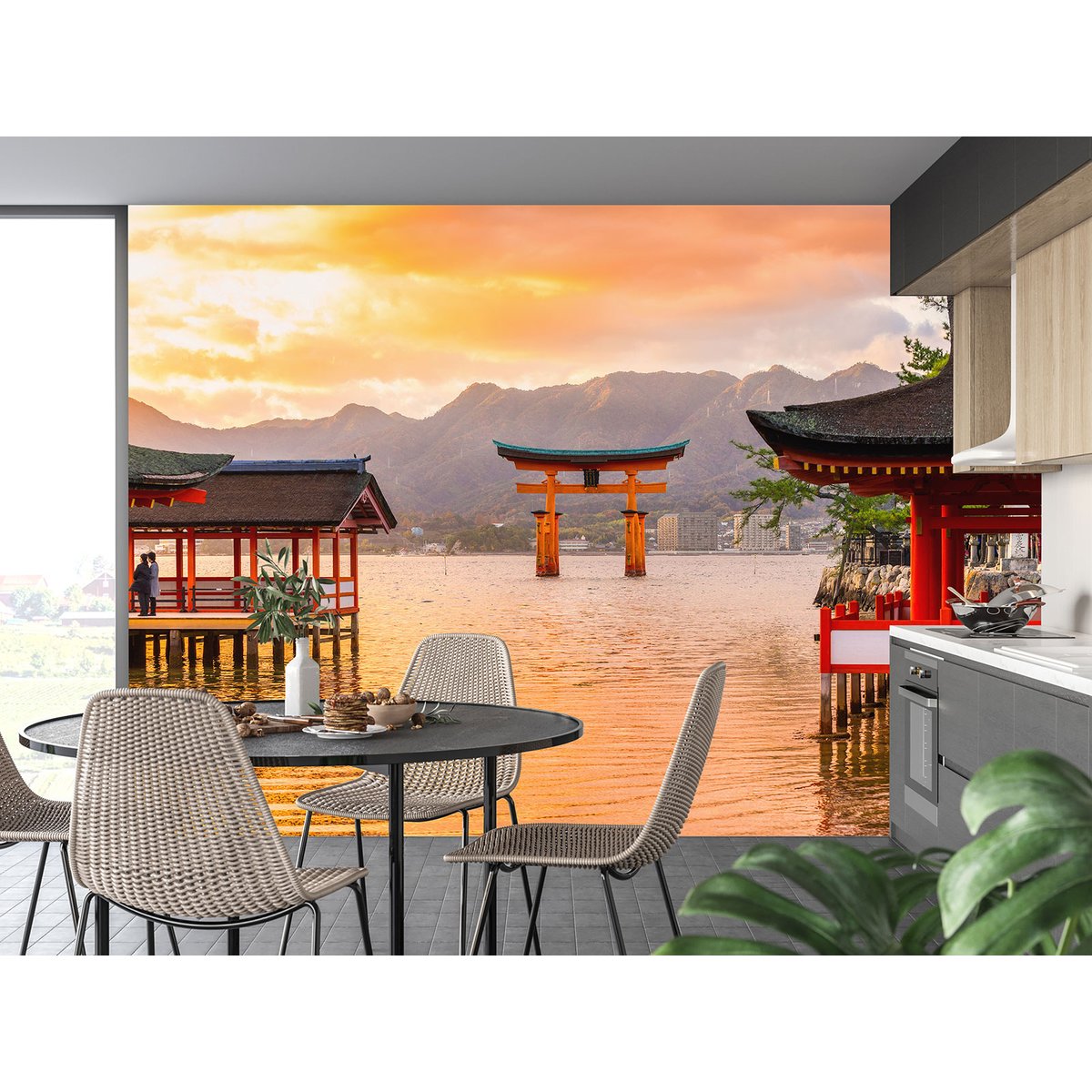 Papier peint panoramique - Temples Japonais