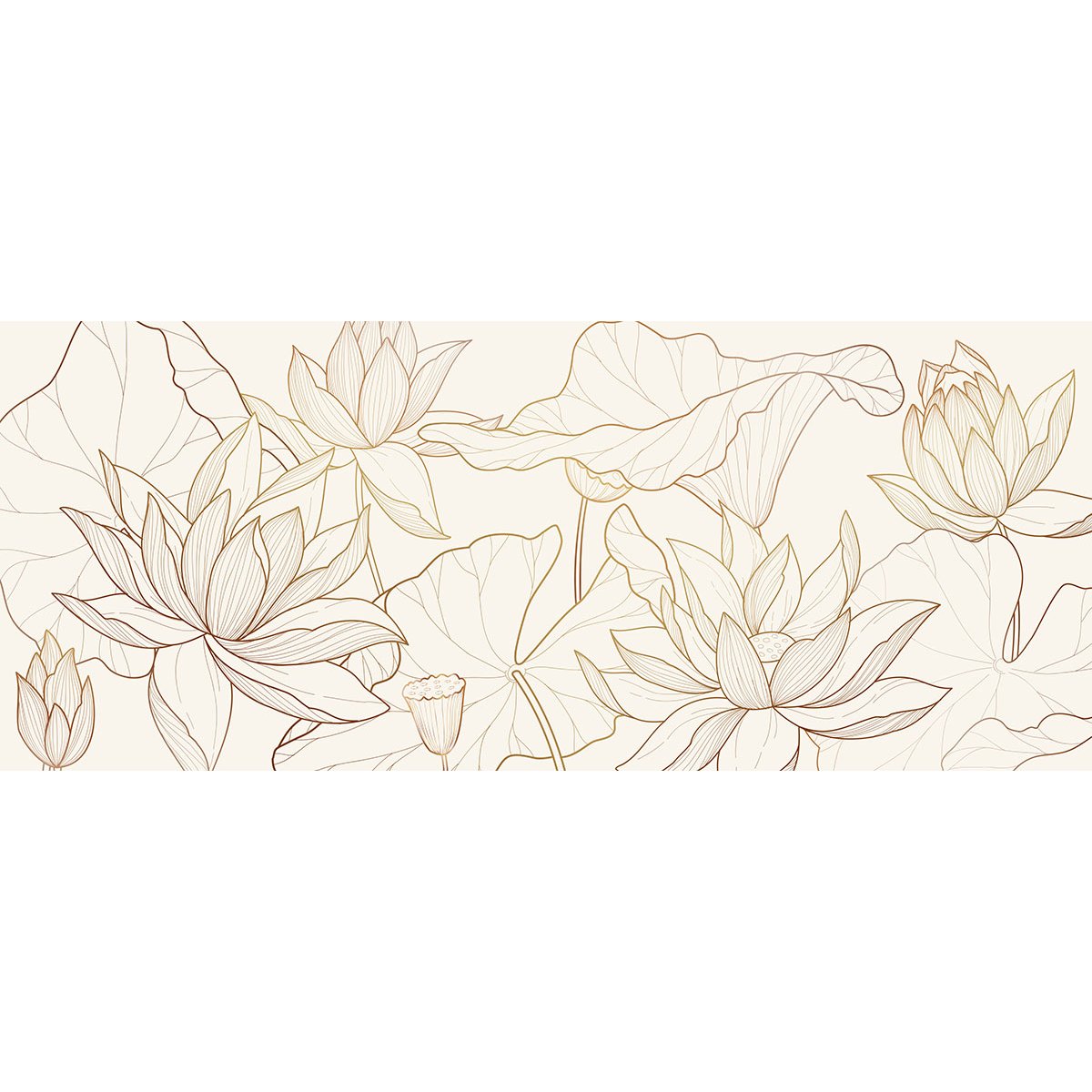 Papier peint panoramique - Fleurs