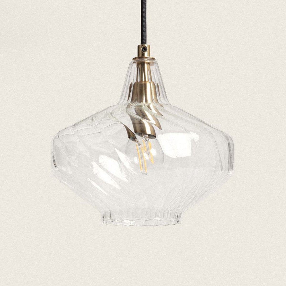 Suspension en Verre Transparent