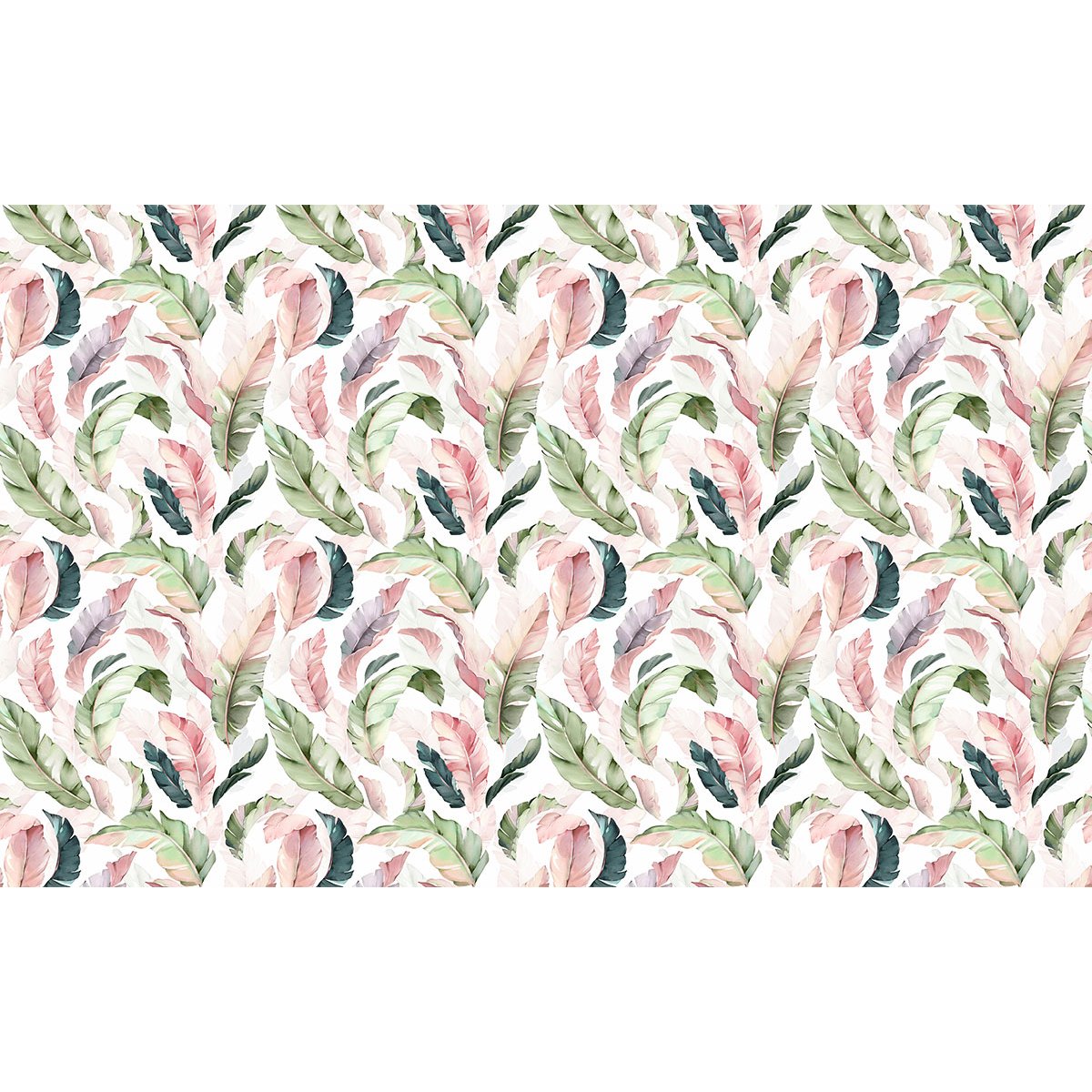 Papier peint panoramique - Motif Feuilles tropicales