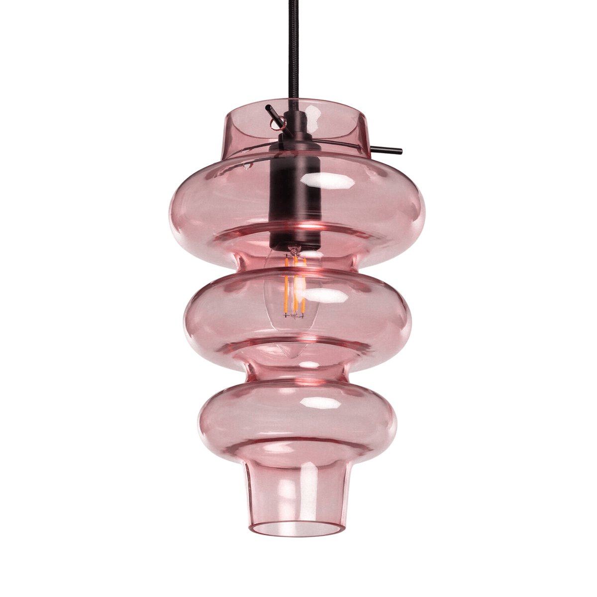 Suspension Verre Rose