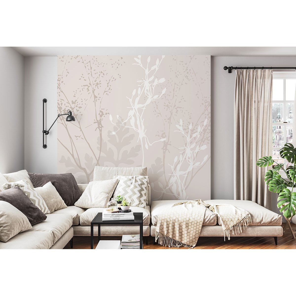 Papier peint panoramique - Fleurs Design