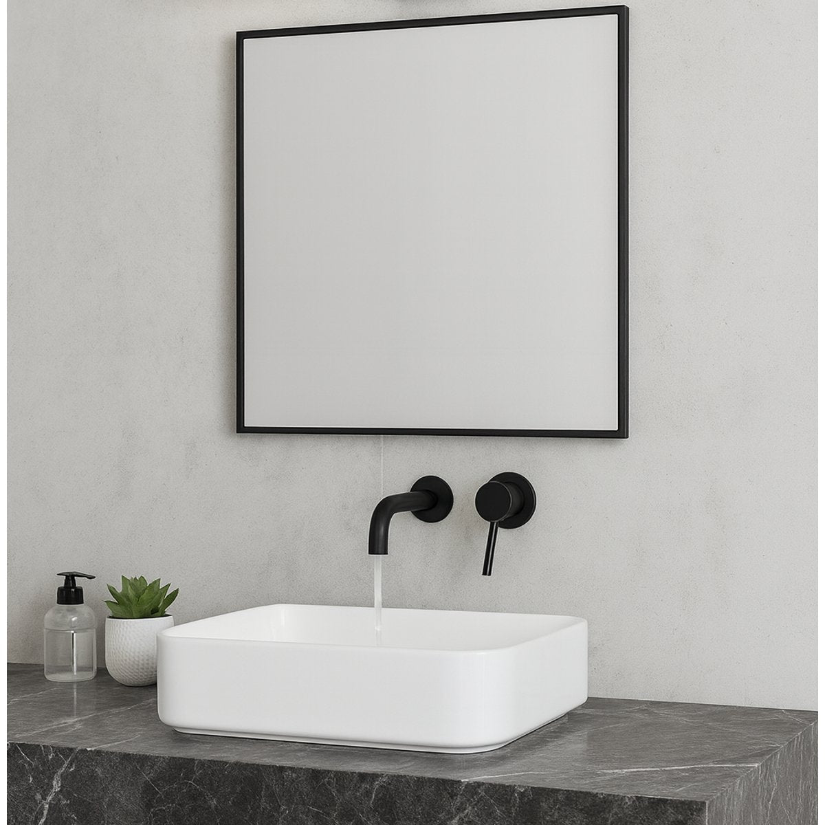 Mitigeur salle de bain encastré noir mat
