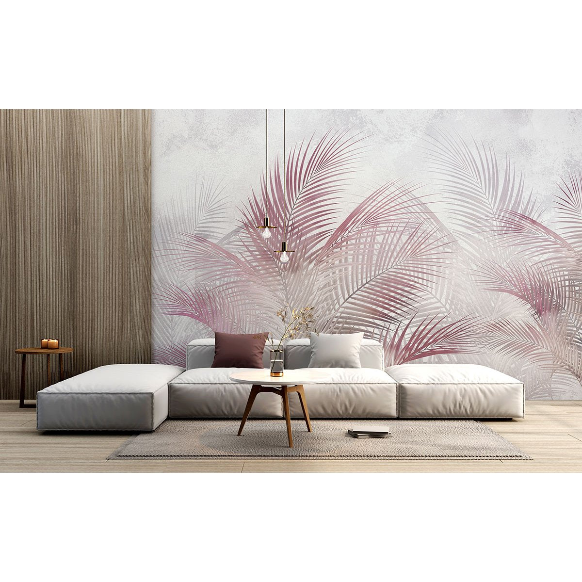 Papier peint panoramique - Feuilles tropicales