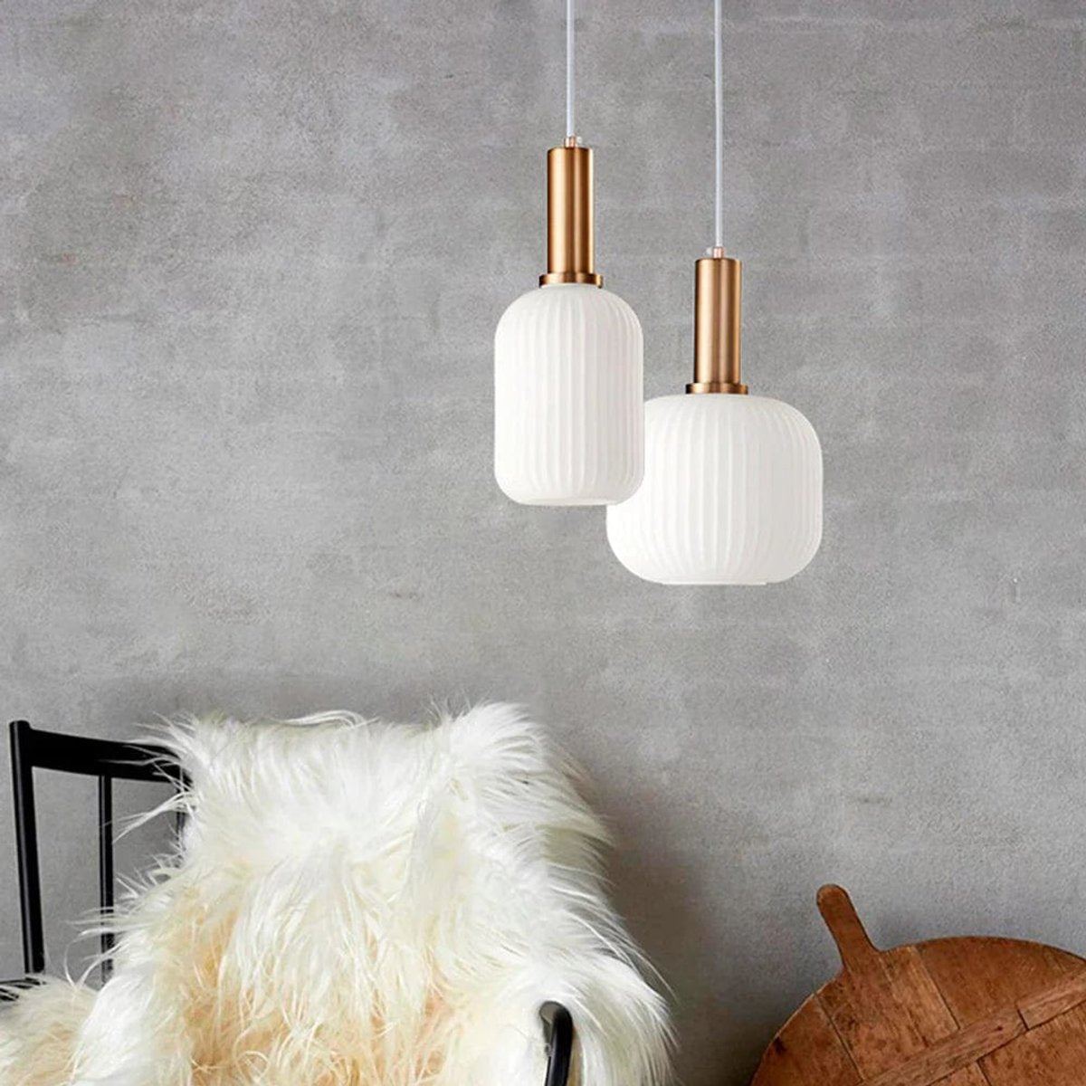 Suspension Verre Blanc