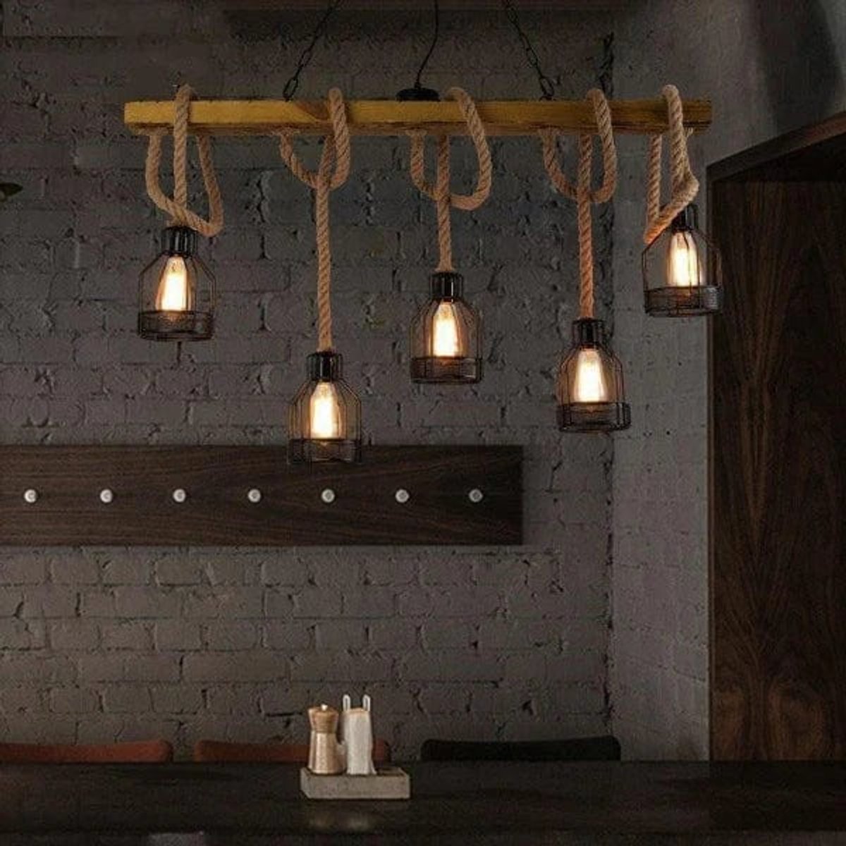 Suspension Corde et Bois