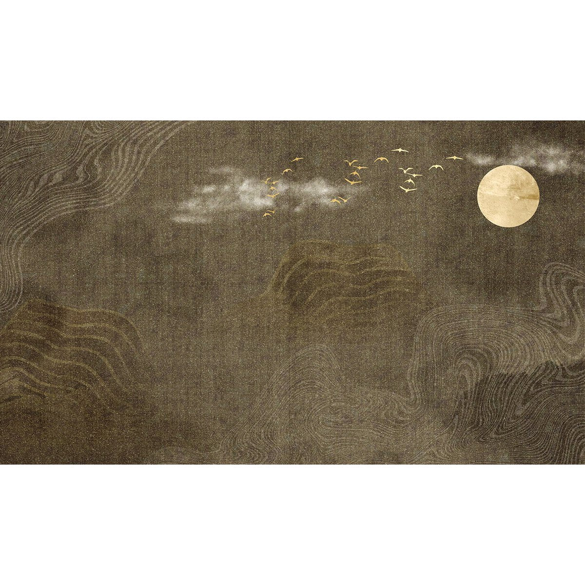 Papier peint panoramique - Plaine Lune Boho