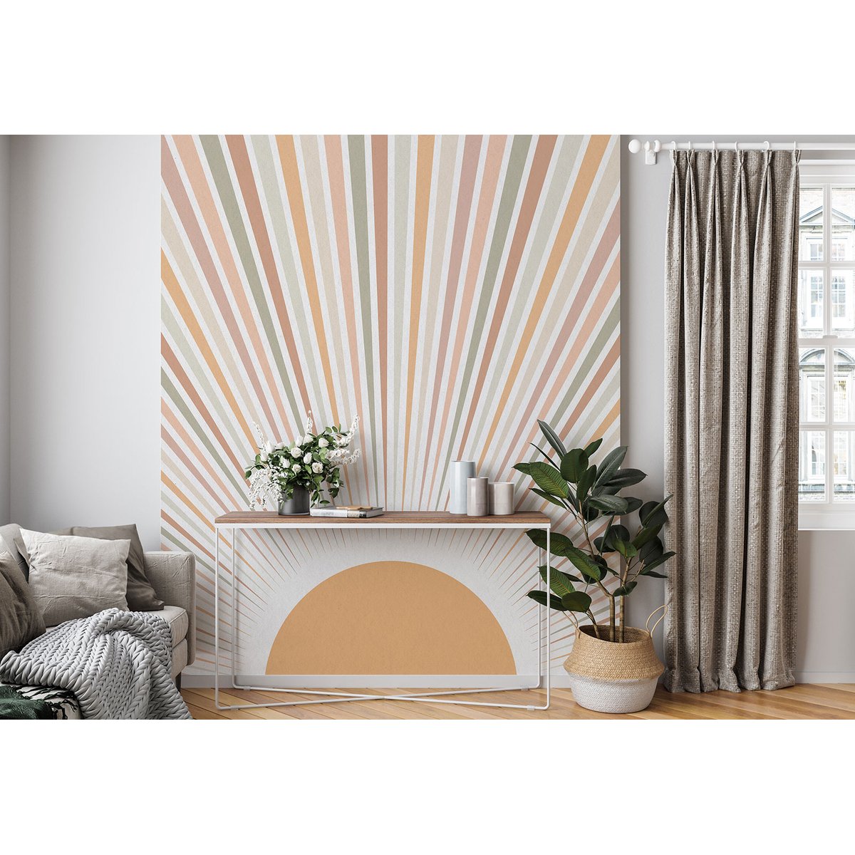 Papier peint panoramique - Soleil Boho