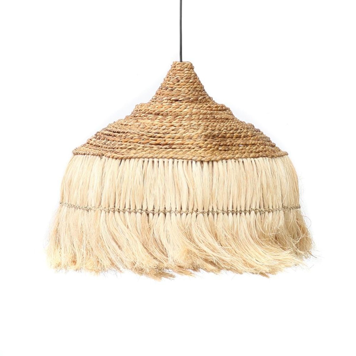 Suspension Paille Tressée
