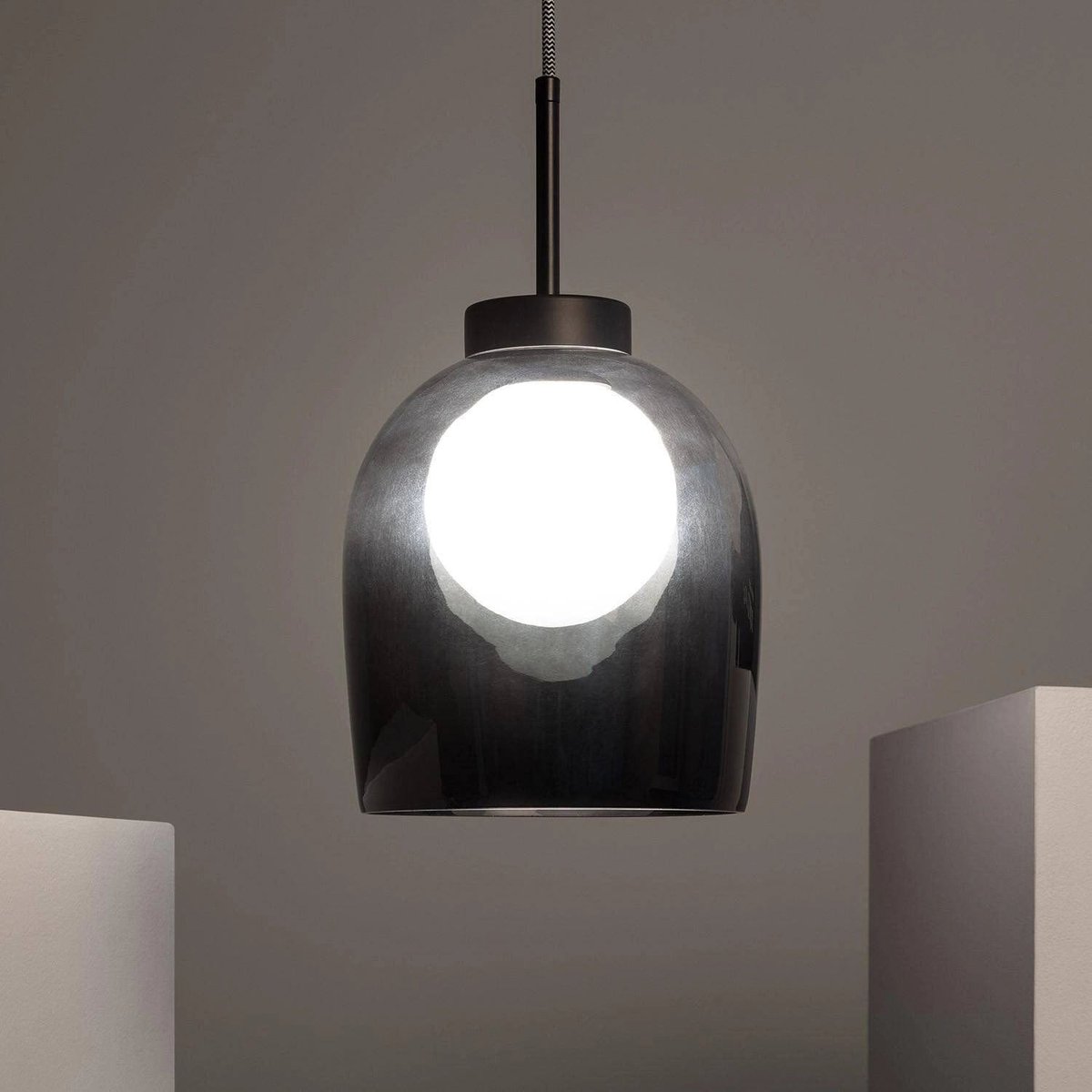 Suspension Verre Noir
